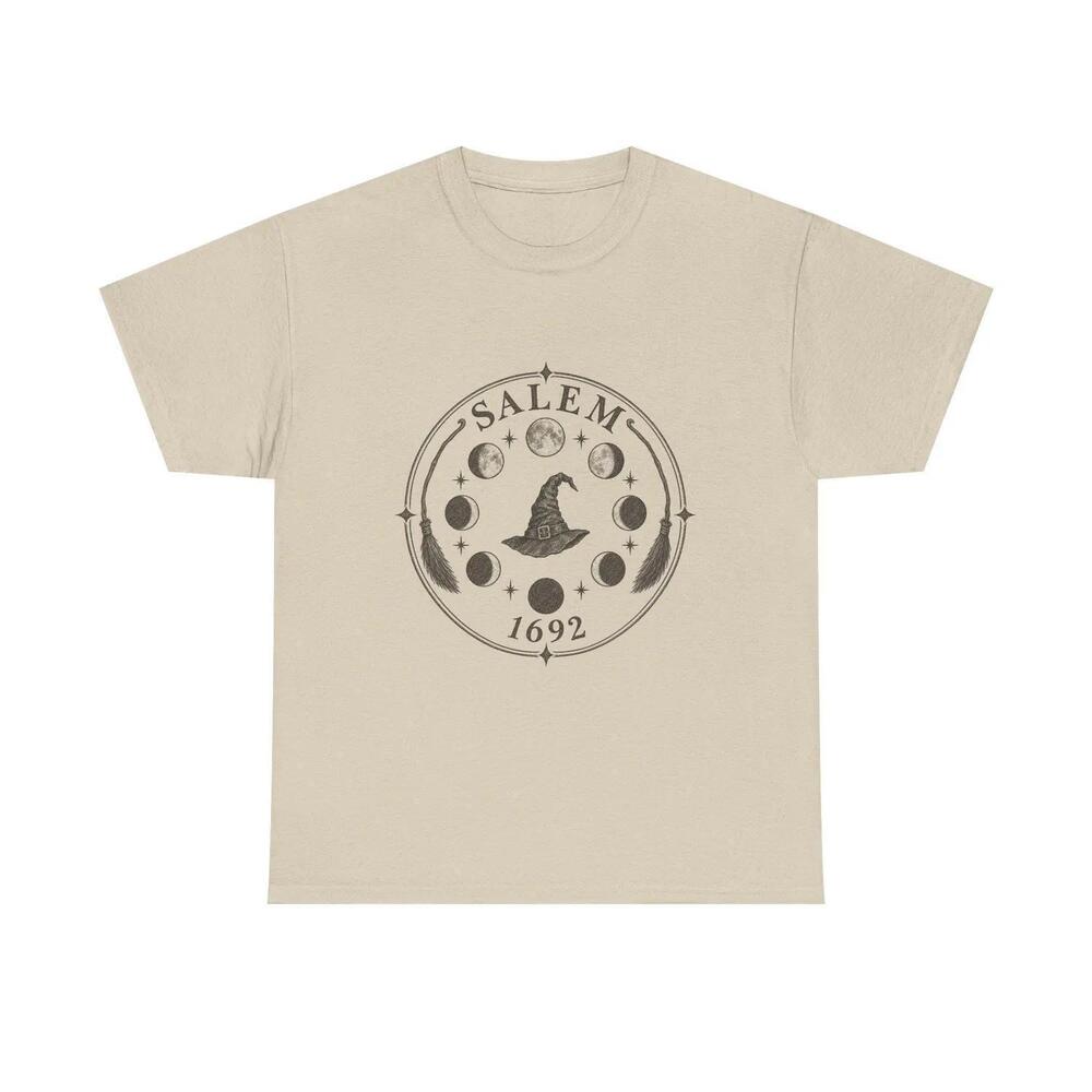 Salem Witch Hat Moon Phase Tee Salem 1692 Halloween Shirt